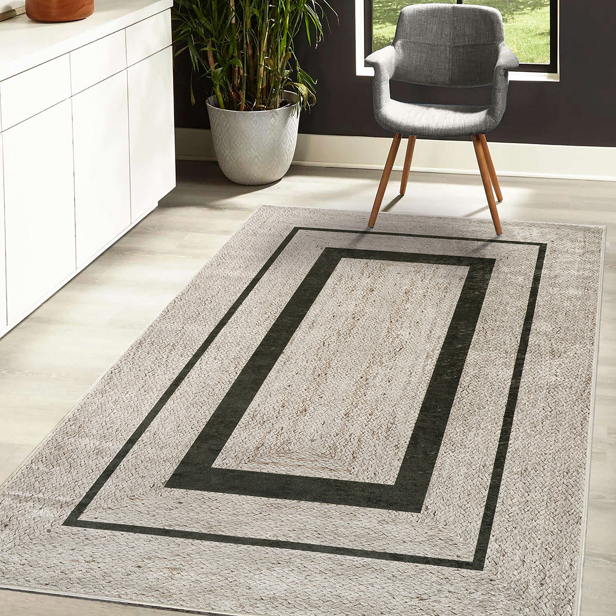 Modern,Geometric,Living,Area,Rug,Texture,Design
