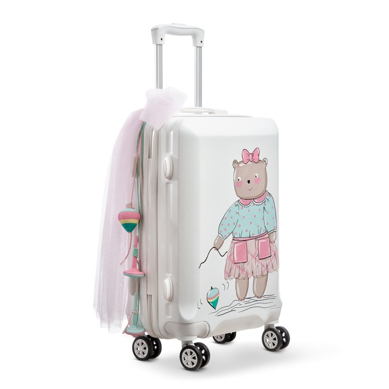 trolley-βαπτιστικών-αρκουδάκι-κοριτσάκι